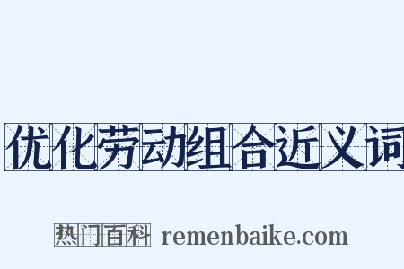 优化劳动组合近义词是什么意思的图片